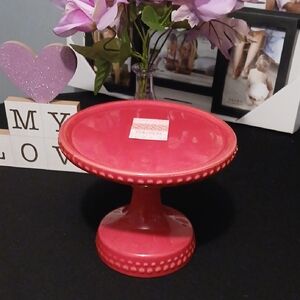 New Red Cake Stand / Riser with Beaded Border